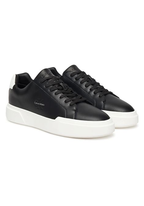 Scarpe Tommy Hilfiger Chunky Cupsole LaceUp LTH Nero Bianco Uomo CALVIN KLEIN | Sneakers | YM0YM01344-0GM